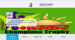 Desktop Screenshot of crazycreator.in